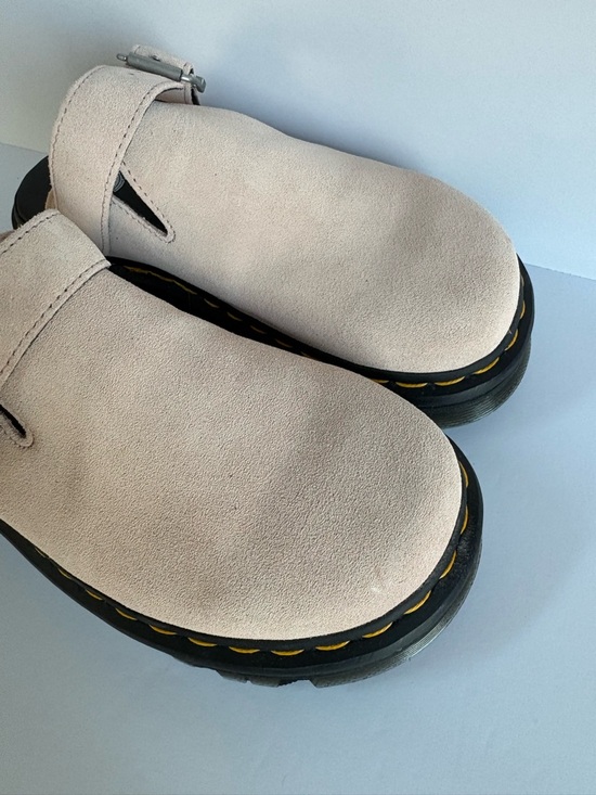 NWOT Dr. Martens Zebzag Suede Slingback Platform Mules Size 8 Women’s/ 7 Men’s - Picture 7 of 13